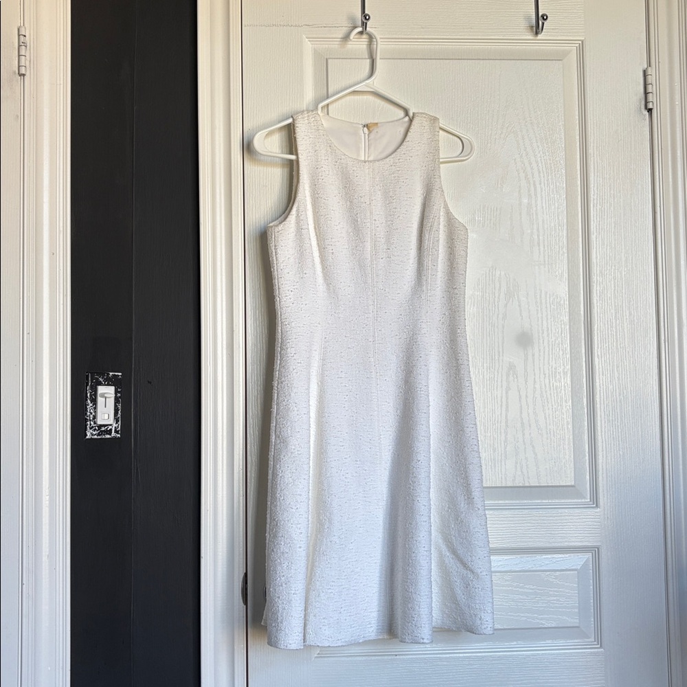 Ivanka Trump White Tweed Dress